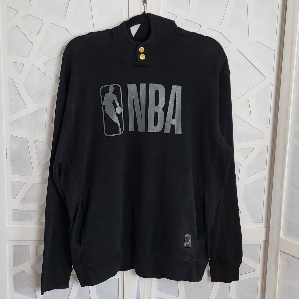 NBA Black Pullover Sweatshirt with Logo